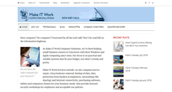 Desktop Screenshot of makeitworkcomputersolutions.ca