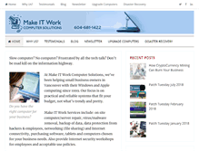 Tablet Screenshot of makeitworkcomputersolutions.ca